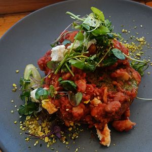 Baked beans on toast at SoulPod Foods in Croydon