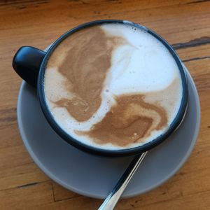 Not nearly a flat white 🫢 at SoulPod Foods in Croydon