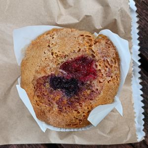 mixed berries muffin :P at SoulPod Foods in Croydon