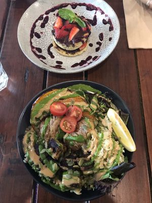 Soul bowl and crumpets at SoulPod Foods in Croydon