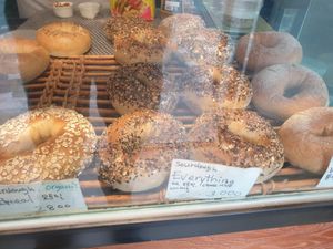 these are all vegan at SF Bagel in Seoul