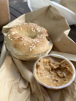 Salt sourdough   at SF Bagel in Seoul