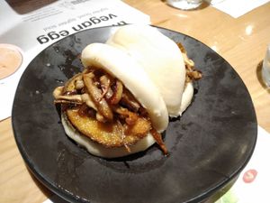 Vegan buns at Wagamama in Peterborough