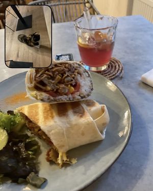 Seitan burrito   at Fryends in Brno