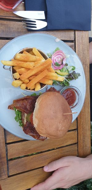 Burger "Bastard" at Fryends in Brno