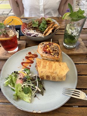 Nice spicy burritoo  at Fryends in Brno