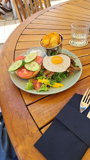 Vulcano burger at Fryends in Brno