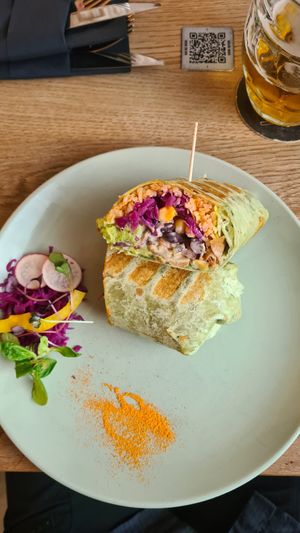 Guacamole burrito at Fryends in Brno