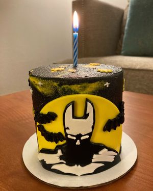 Customized Batman cake  at HaleLife Bistro & Bakery in St Petersburg
