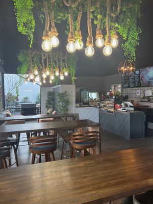 Bistro Location - Inside seating with a large outdoor patio at HaleLife Bistro & Bakery in St Petersburg