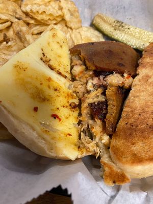 The Mary Shelley deconstructed to show inside. at Southland Books and Cafe in Maryville