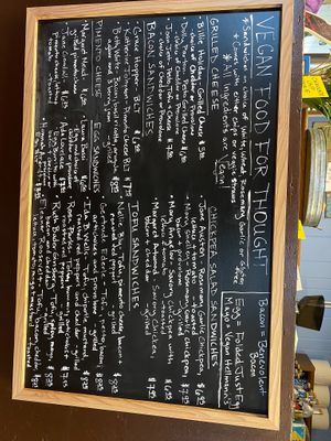 Menu, as of Nov. 10, 2023. at Southland Books and Cafe in Maryville