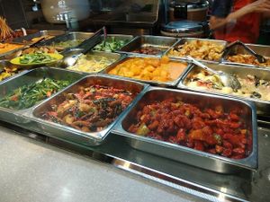 buffet spread at Just Greens 绿清清 - Yishun in North Singapore
