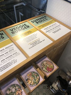 Menu at Two Tablespoons in Brooklyn