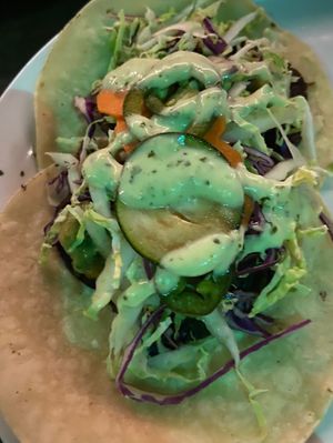 Seitan tacos at Hungry's in Houston