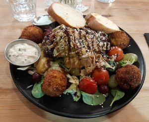 Falafel salad at Cafe Rooster in Oulu