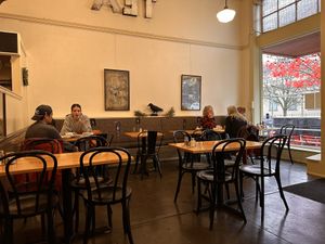 Good amount of seating  at Tea Room Cafe in Petaluma