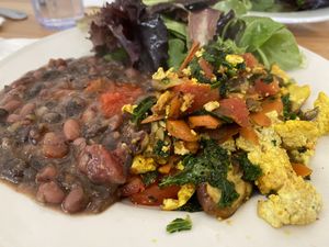 Tofu scramble  at Tea Room Cafe in Petaluma