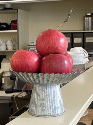 Apples  at Tea Room Cafe in Petaluma