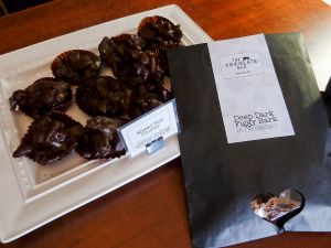 Mixed Nut Clusters and Deep Dark Figgy Bark at The Xocolate Bar in Berkeley