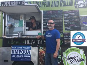 Blue Zones Project Certified! at Wrappin & Rollin in Roseburg