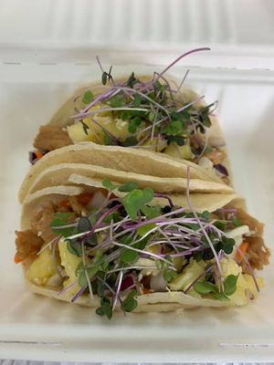 Specials - Hawaiian-style teriyaki tacos!!!
 at Wrappin & Rollin in Roseburg
