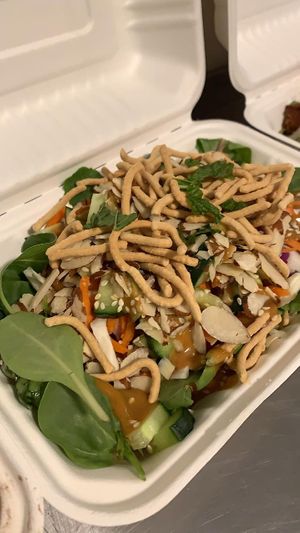 Spicy Peanut Bowl at Wrappin & Rollin in Roseburg