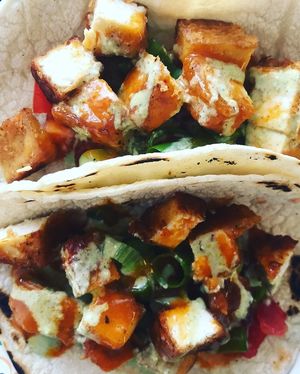 Tofu Tacos at Wrappin & Rollin in Roseburg