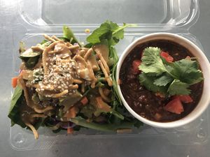 Soup & salad special at Wrappin & Rollin in Roseburg