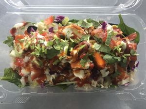 Buffalo salad at Wrappin & Rollin in Roseburg