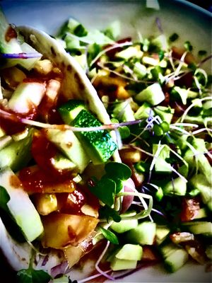 Salad at Wrappin & Rollin in Roseburg