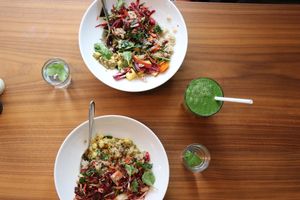 Superfood salad  at Wagners Juicery & Health Food in Munich