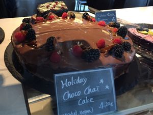 Chocolate cake  at Wagners Juicery & Health Food in Munich