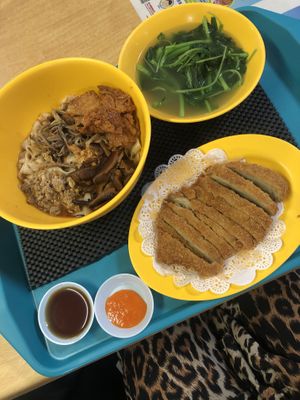 Dry ban mian & chicken cutlet at Bodhi Deli - 菩提斋 in Central Singapore