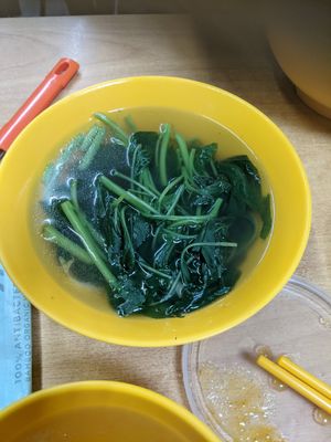Greens that come with the ban mian at Bodhi Deli - 菩提斋 in Central Singapore