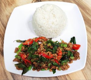 Thai Basil Rice at Bodhi Deli - 菩提斋 in Central Singapore