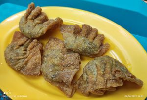 Very crunchy Fried Wanton 5pc option - Highly recommended ❤️ at Bodhi Deli - 菩提斋 in Central Singapore