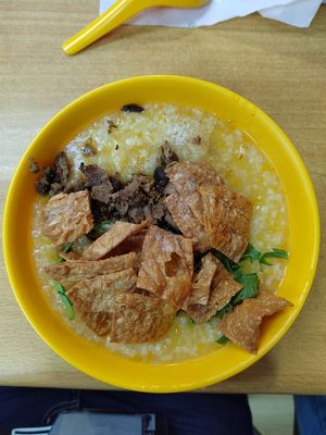 Pumpkin Porridge $3.50, very delicious! at Bodhi Deli - 菩提斋 in Central Singapore