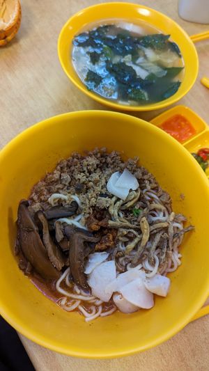 Ban mian dry at Bodhi Deli - 菩提斋 in Central Singapore