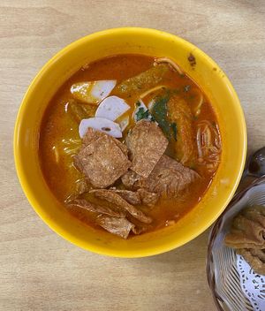 assam laksa  at Bodhi Deli - 菩提斋 in Central Singapore