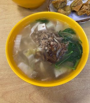 ban mian soup  at Bodhi Deli - 菩提斋 in Central Singapore