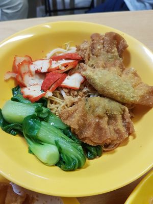 Wanton noodles 👌🏻 at Bodhi Deli - 菩提斋 in Central Singapore