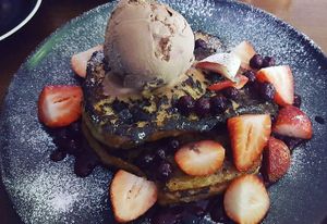 vegan french toast at The Natural Choice Cafe in Penrith