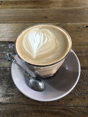 Soy Vanilla Latte at The Natural Choice Cafe in Penrith