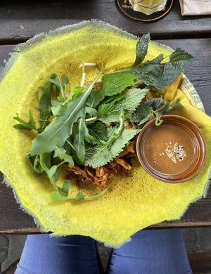 crispy pancake (banh xeo)  at Mom's Creation - Alt Treptow in Berlin