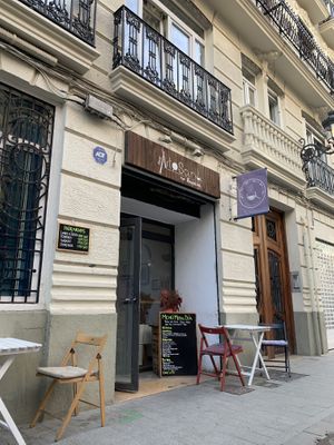 Entrance at Cafe ArtySana in Valencia