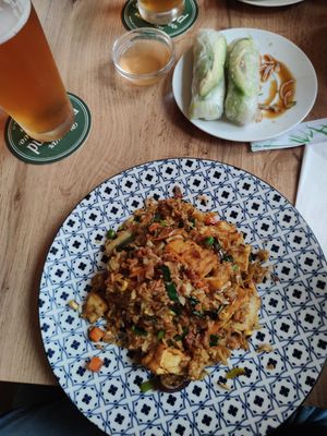 Fried rice with tofu at Zau & Bun Cha Asian in Prague
