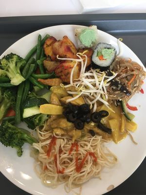 Vegan bufet at Zau & Bun Cha Asian in Prague