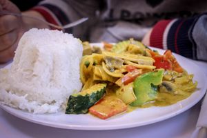 thai curry at Zau & Bun Cha Asian in Prague