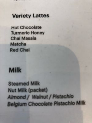 Vegan ? milk at Greater Lot by Cedele in Central Singapore